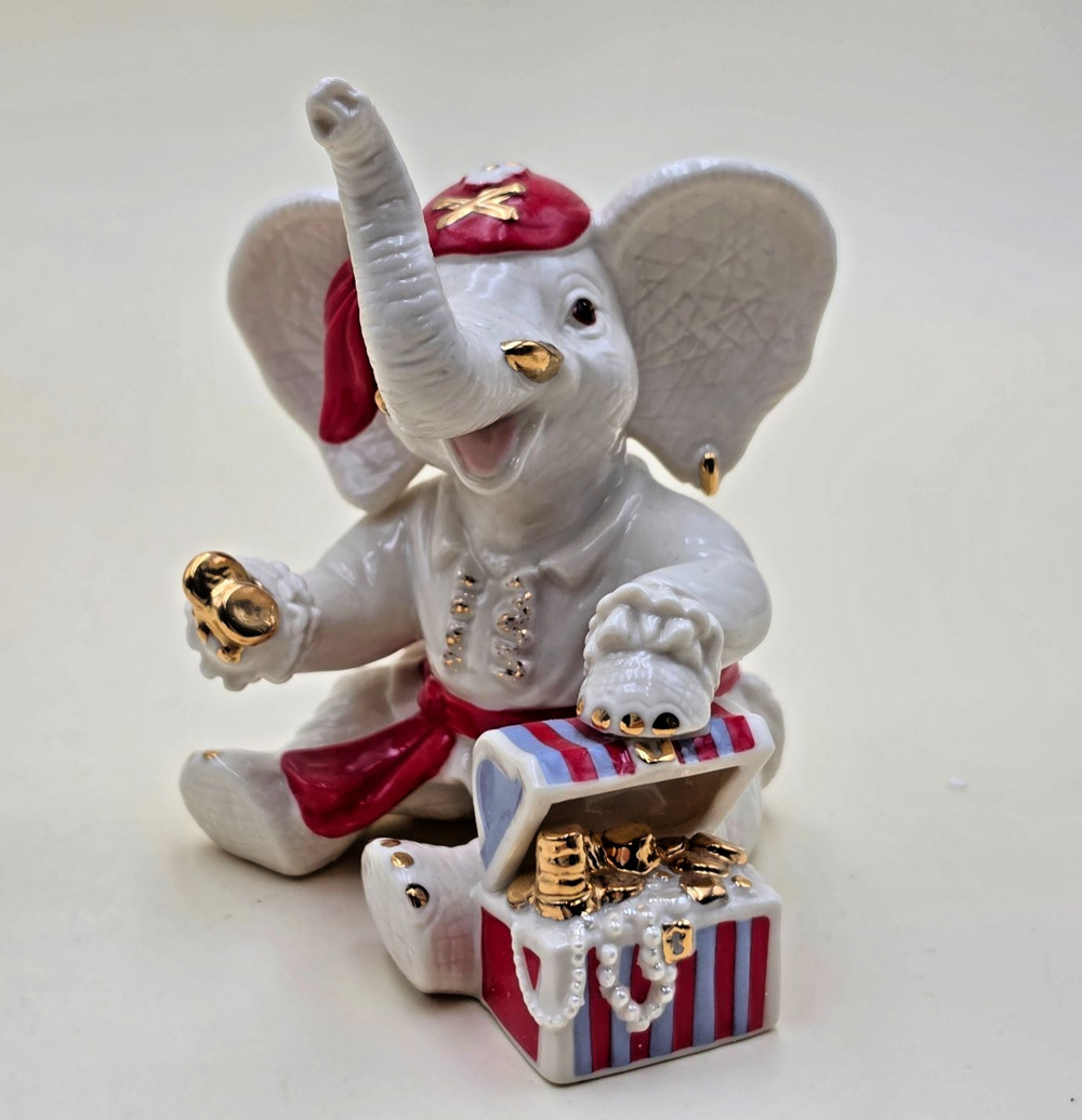 Lenox A Pirate's Bounty Elephant Figurine 4.5" American by Design New in Box COA
